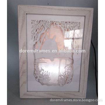 hot sale high quality paper cut shadow box manufacturer in china